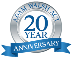 Adam Walsh Act 20th Anniversary logo
